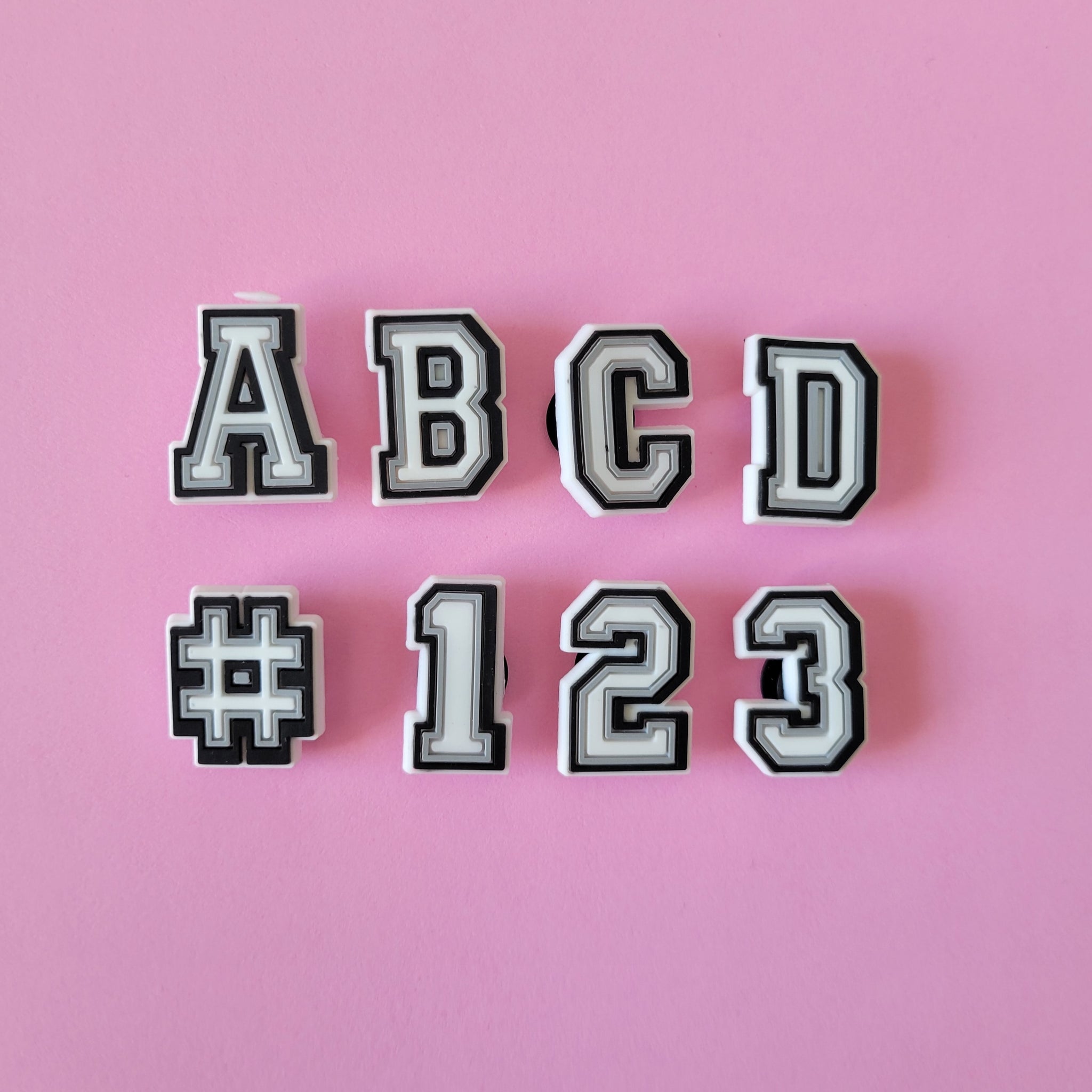 Hot Pink Alphabet Letter Croc Charm -  in 2023