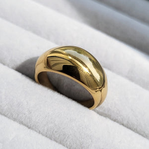 Gold Plated Dome Ring - SHOPPRETTYPISTOL