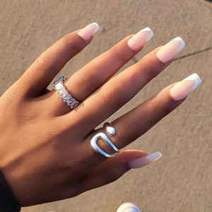 Adjustable Sterling Silver Ring For Her.