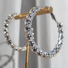 Load image into Gallery viewer, Lux Zircon Hoop Earrings