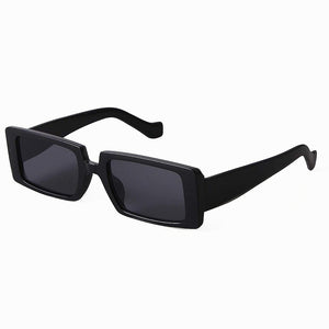 Black rectangle sunglasses-unisex