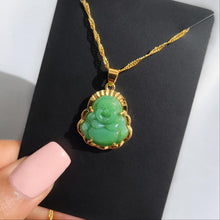 Load image into Gallery viewer, Nephrite Buddha Necklace