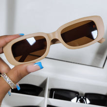 Load image into Gallery viewer, Mocha Rectangle Sunglasses