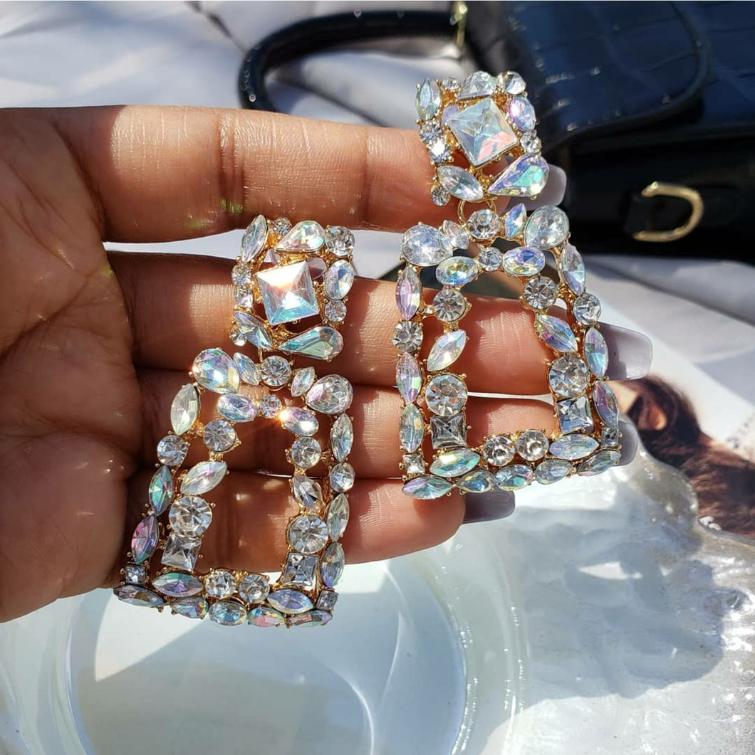 Crystal Glam Earrings - SHOPPRETTYPISTOL