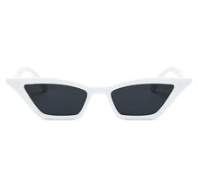 Load image into Gallery viewer, Slim White Cat-Eye Sunglasses - SHOPPRETTYPISTOL