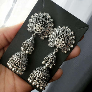 Layered Glam Jhumki Earrings - SHOPPRETTYPISTOL