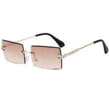 Load image into Gallery viewer, Rimless Rectangle Sunglasses-Unisex