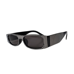 Retro Faux Diamond Sunglasses Unisex - SHOPPRETTYPISTOL