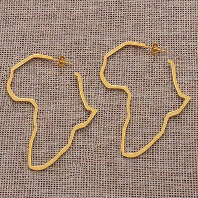Africa Outline Earrings - SHOPPRETTYPISTOL
